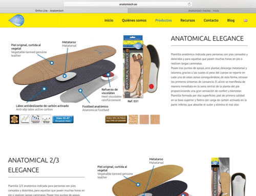 ¡Anatomisch Insoles presenta su sitio web totalmente renovado!